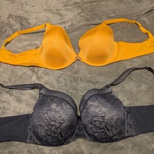 2-Bra Lot: Savage X Fenty Yellow + Cacique Purple – Supportive Underwire